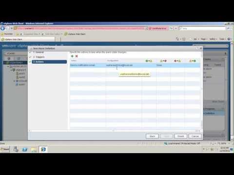Configure Alarms and Notification for VMware vSphere