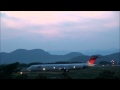 JAL MD-90 Landing & Takeoff Twilight Kochi Ryoma Airport 2012.5.18
