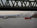Russian Space Shuttle Buran passing by Mainz, Germany