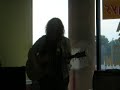 my amazing cousin at her first gig :)