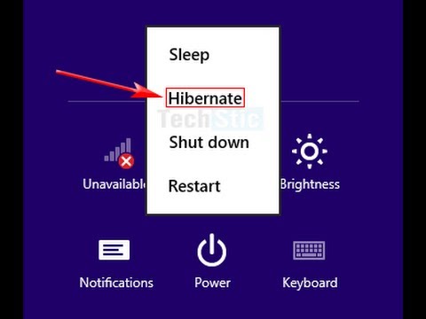 how to turn hibernate off windows 8