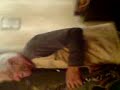 Edward Kitching playing 'Hey Mickey' on the Saxamaphone