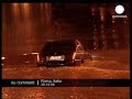 The Italian capital flooded after heavy rainfall.