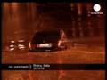 The Italian capital flooded after heavy rainfall.