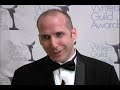 winners from the 2007 writers guild awards, including steve carell, robert benton, john wells, and michael arndt, speak about being honored.
