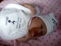 Fiona Eileen Wall - two weeks young, Spurs outfit