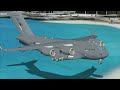 FSX R.A.F. BOEING C-17 GLOBEMASTER LANDING IN ST.MAARTEN.wmv