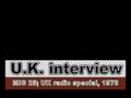 U.K. 1978 radio interview Eddie Jobson John Wetton