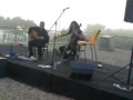 Rosa Cedrón tocando el violonchelo en Vigo