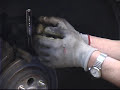 How to Replace Rear Brake Pads : Removing the Caliper Mounting Brackets How to Replace Rear Brake Pads : Removing the Caliper Mounting Brackets