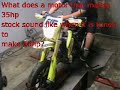 60 hp DRZ dyno video,Sisneros Speed Works built and tuned.