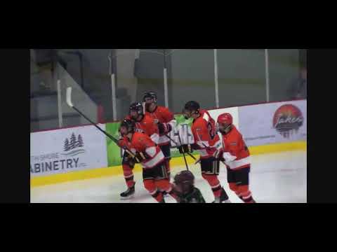 Liam's first Kerry Park Islanders VIJHL goal (August 21, 2023): Liam #25 Orange redirects a point shot for a goal