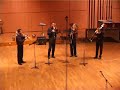Quatuor de Trombones Anémos : Pierre Max Dubois 4 ème mvt