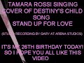 tamara rossi singing stand up for love  studio recording 