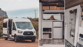 FAMILY CAMPER Built By MOTORHOME VETERAN 🚐 // REMOVABLE REAR SEATS & Space for 4 BIKES 🚴🏽 by Nate Murphy