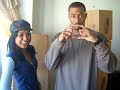 Keeland Ellis and Tiffany Cole on set of Black Butterfly
