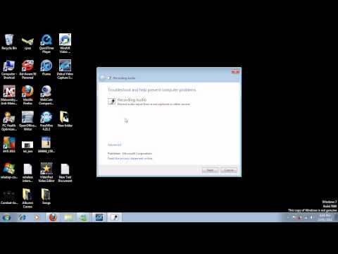 how to troubleshoot microphone windows 7