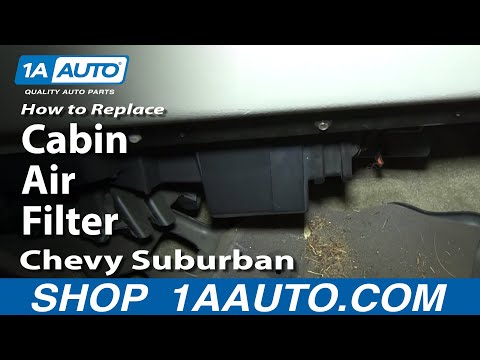 How To Install Replace Cabin AIr Filter 2000-02 Chevy Suburban Silverado Tahoe