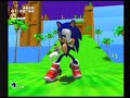 note: this is not a speed run attempt. it is a normal a-rank attempt. the description is long, but do read it before you comment with questions.

time for a little sonic advenutre 2: battle. sa2/sa2:b holds one of the hardest challenges in a game for its time. that challenge is getting all 180 emblems. you might think it's something like super mario 64. 120 stars? easy. but 180 emblems? absolute nightmare. insane requirements, i tell you. the most difficult part of getting all of the emblems is that you must get an a-rank on every single mission. there are 5 missions per stage. i don't know how many stages there are off the top of my head, but it's more than 20. so that's over 100 missions you have to a-rank yourself on. most are actually rather easy to a-rank, while others will have you ripping all your hair out.

anyway, your reward (and only reward) for getting all 180 emblems is a remake of green hill zone level from the original sonic game. yes, that's right, a 3d version of green hill zone. it even has the same enemies, music, sound effects, etc. they tried to make it as close as possible to the original 2d level, minus the 3d. if you want my input on it, i think it's an okay remake of the level. but it's as if they didn't spend much time on it. the camera angles are horrible, and it's hard to tell when you come to a part where you have to take a turn else you'll go into water, unless you memorize the level. the fact that it's as close to the original as possible means there's a lack of enemies compared to the normal levels, and being a 3d enviroment now it makes it easier to get past enemies.

also you might notice you get ranked for this level. despite being the ultimate secret level, the requirement for getting an a-rank on this level is pretty lienent. 13,000 score is required. if you're having trouble doing this, just take the path i did and kill everything in your way and get to the goal within two minutes and you should a-rank it. what do you get for doing that? nothing. the level is marked with a 