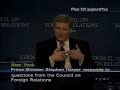 Harper answers questions from Council on Foreign Relations