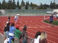D running the 200 meter dash in San Jose