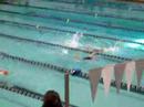 Analiese doing 25 Backstroke
