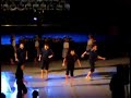 Representación de una coreografia especialmente preparada para el festival celebrado para conmemorar el aniversario de la coral San Andrés  ... todos » de villava, diseñado y realizado por Mikelats Dantza Taldea de Villava - Atarrabia