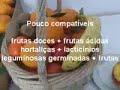 Combinação de alimentos - frutas - vegetais