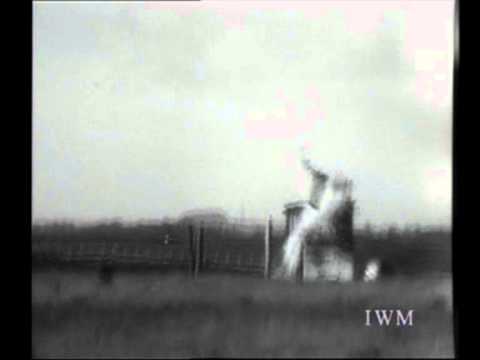 bouncing - 1943 Archive footage from the Imperial War Museum showing 'Highball' a type of the 'Bouncing Bomb' being tested at Ashley Walk Bombing Range in the North of ...