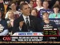 October 17, 2008, Roanoke, VAObama: Senator McCain's been eager to share some details of his health care plan -- but not all of them.  It's like those ads for prescription drugs, you know they start off everybody's running in the field and everybody's happy, then there's the little fine print that says, you know, 'side effects may include...'  Now first of all, we found out that Senator McCain wants to pay for his plan by taxing your health care benefits for the first time in history, just like George Bush.  That was bad enough.  But the Wall Street Journal recently reported that it was actually worse than we thought.  It turns out, Senator McCain would pay for part of his plan by making drastic cuts in Medicare -- $882 billion worth.  $882 billion in Medicare cuts to pay for an ill-conceived, badly thought-through health care plan that won't provide more health care to people.  Even though Medicare is already facing a looming shortfall.Now, this should come as no surprise,  it's entirely consistent with Senator McCain's record during his 26 years in Congress where, time and again, he's opposed Medicare.  In fact, Senator McCain has voted against protecting Medicare 40 times.  40 times, he's failed to stand up for Medicare.  So what would Senator McCain's cuts mean for Medicare at a time when more and more Americans are relying on it?   It would mean a cut of more than 20 percent in Medicare benefits next year.  If you count on Medicare, it would mean fewer places to get care, and less freedom to choose your own doctors.  You'll pay more for your drugs, you'll receive fewer services, you'll get lower quality care.   I dont think thats right.  In fact, it ain't right.When you've worked hard your whole life, and paid into the system, and done everything right, you shouldn't have the carpet pulled out from under you when you least expect it and can least afford it.  It ain't right.  Health care shouldn't be some kind of either-or tradeoff where our seniors get left out in the cold.  It ain't right. I think every single American has a right to affordable, accessible health care.