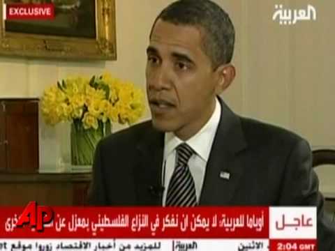 Obama's First Formal Interview on Al-Arabiya TV