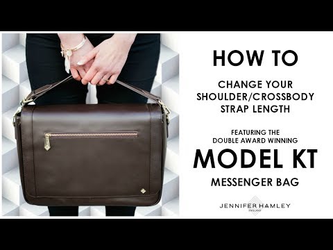 How to shorten your crossbody/shoulder strap to a handbag style