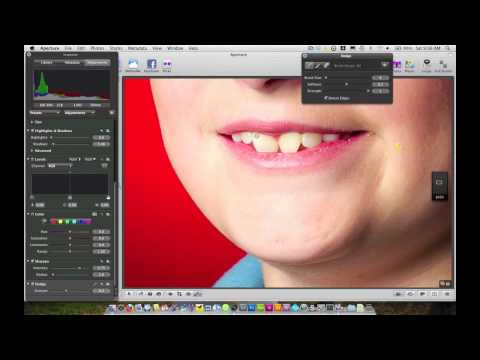 how to whiten teeth in aperture