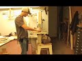 Grant Batson, of Batson Guitars, Glues in Kerfing to the sides of a guitar.