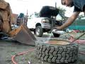 Blasting The tire back on with ETHER