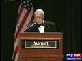  collapse stroke speech injury Mukasey Michael Attorney General