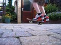 Kickflip on a miniskateboard