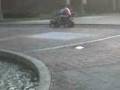 en la moto ada y lidia en el parque santa rosa
