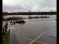 River Trent in flood at Gunthorpe Notts.