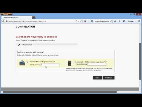 how to web check in air india