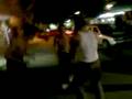 3 best friends dancing like crazy on the streets of Vranje