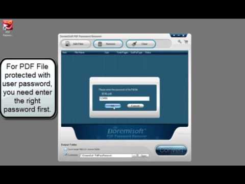 how to eliminate secured pdf
