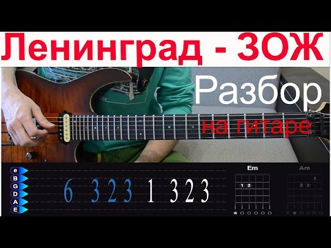 Ленинград - ЗОЖ. Разбор на гитаре