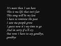 chuckie akenz   goodbye  with lyric 