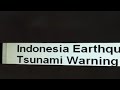 7.3 Magnitude Earthquake Strike Indonesia Prompts Tsunami Warning 1/10/12 -- News Story