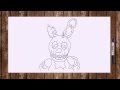 Speed drawing FNAF 3 all Phantom characters - Chica, Foxy, Freddy, Mangle, Puppet, Springtrap