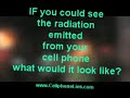 Cell Phones glowing with radiation in the dark