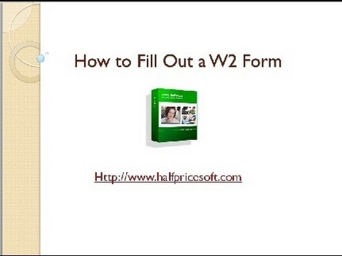 how to fill out a w-2