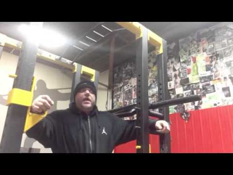 elitefts - Dave Tate demonstrates lat activation with the Elitefts™ ISO™ Power Rack in order to help stabilize the shoulder. MORE ON THE Elitefts™ ISO™ POWER RACK ATTAC...