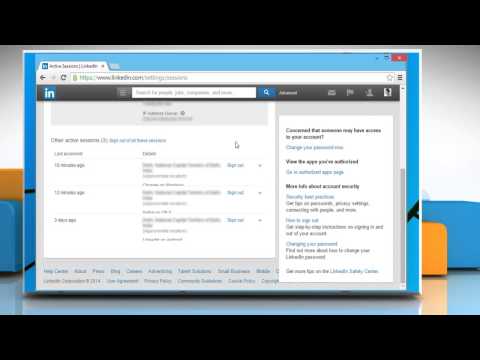 how to logout of linkedin